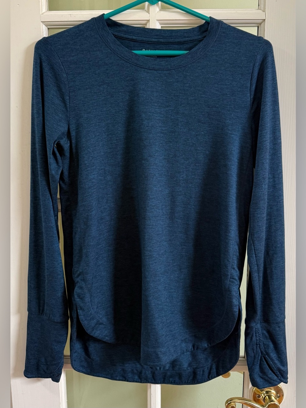 Athleta Uptempo Top Dark Heather Blue XS NWOT